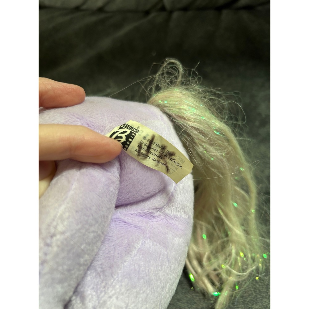 Barbie Mattel 2002 Unicorn Plush Lavender Light Up Horn Vintage B2832 Toy works - Picture 4 of 6